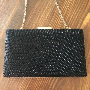 Black evening bag